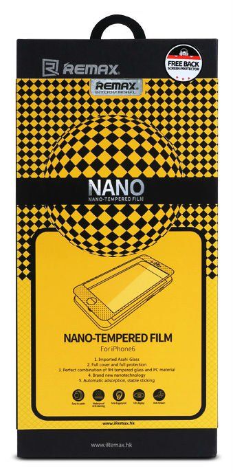 Защитное стекло REMAX iPhone 6/6S Nano Series Tempered Glass - Black, слайд 2
