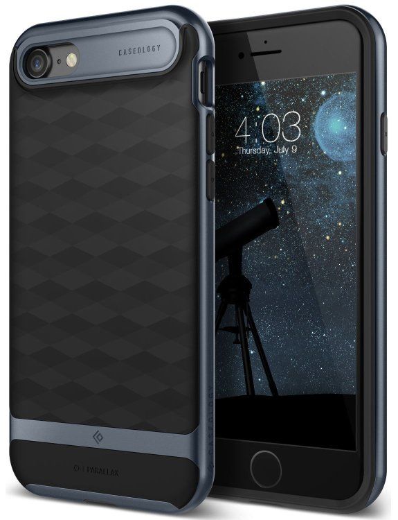 Чехол Caseology iPhone 7 Parallax - Black/Blue