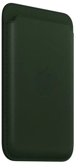 Чехол-бумажник Leather Wallet c MagSafe для iPhone, зеленый