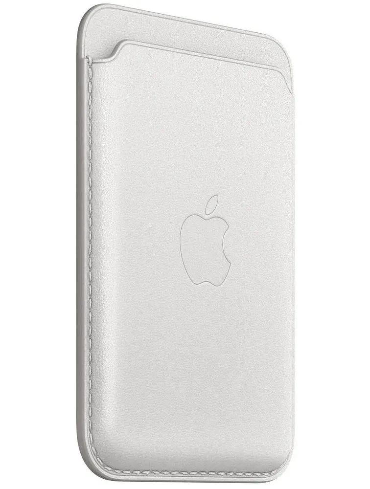 Чехол-бумажник Leather Wallet c MagSafe для iPhone, белый