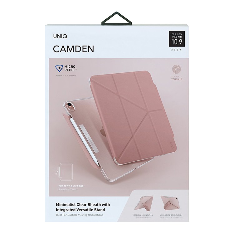 Чехол UNIQ Camden Secure Magnetic Closure для iPad 10.2 (2021), розовый, картинка 5