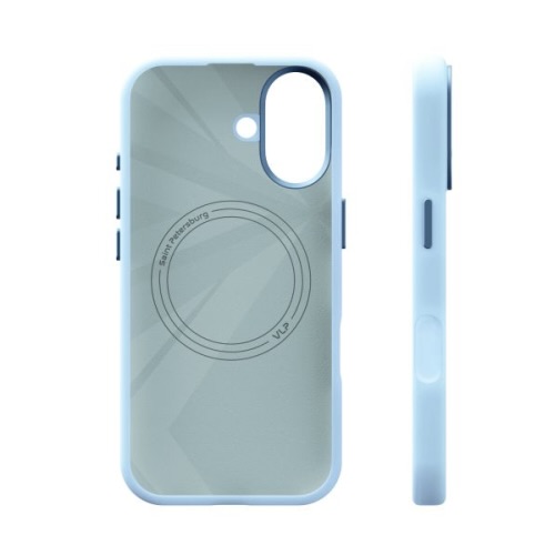 Чехол для iPhone 17 VLP Aster Pro Case c MagSafe, голубой, картинка 2