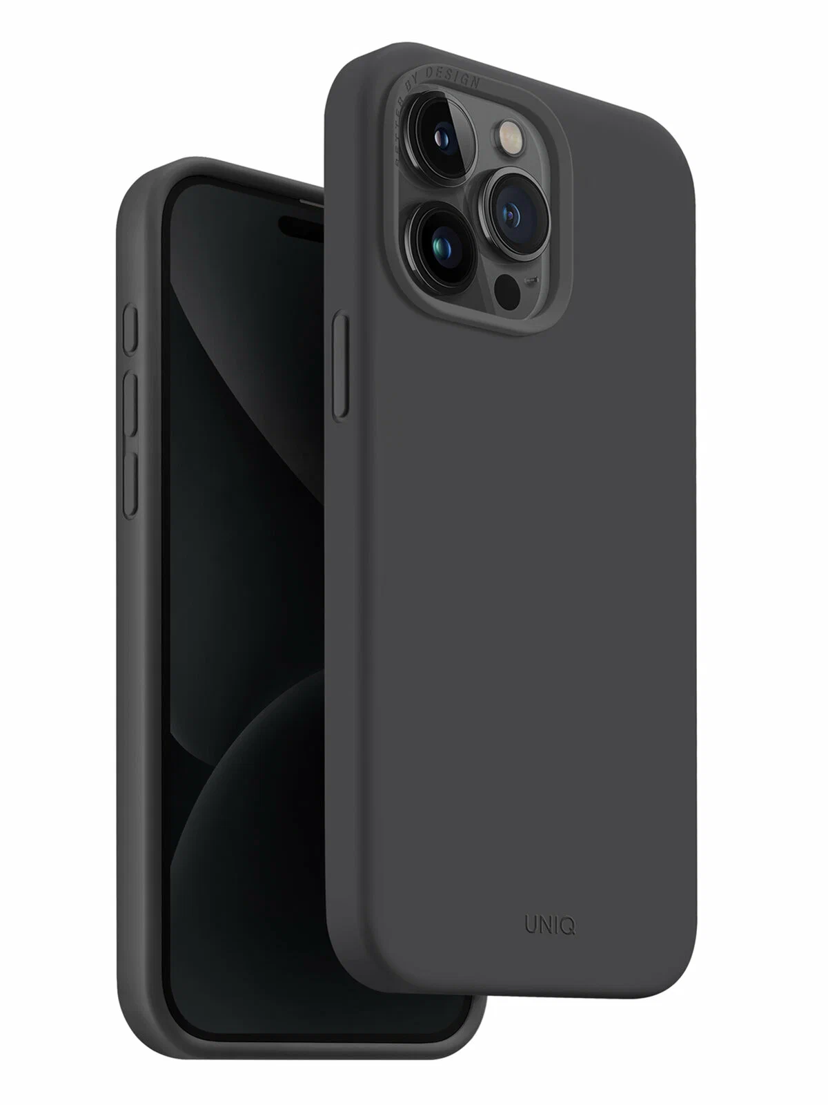 Чехол для iPhone 15 Pro Max UNIQ Lino Hue Grey