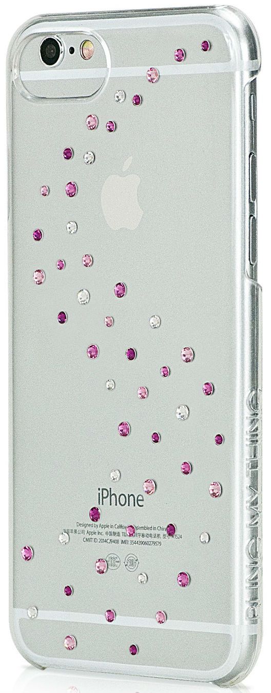 Чехол Bling My Thing iPhone 6 Swarovski Papillon Pink Mix, слайд 2
