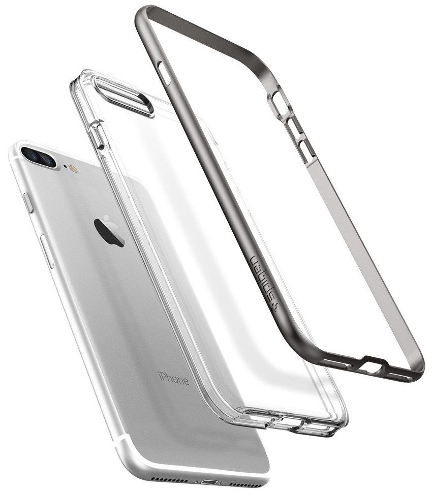 Чехол SGP iPhone 7 Plus Neo Hybrid Crystal Gunmetal, слайд 5