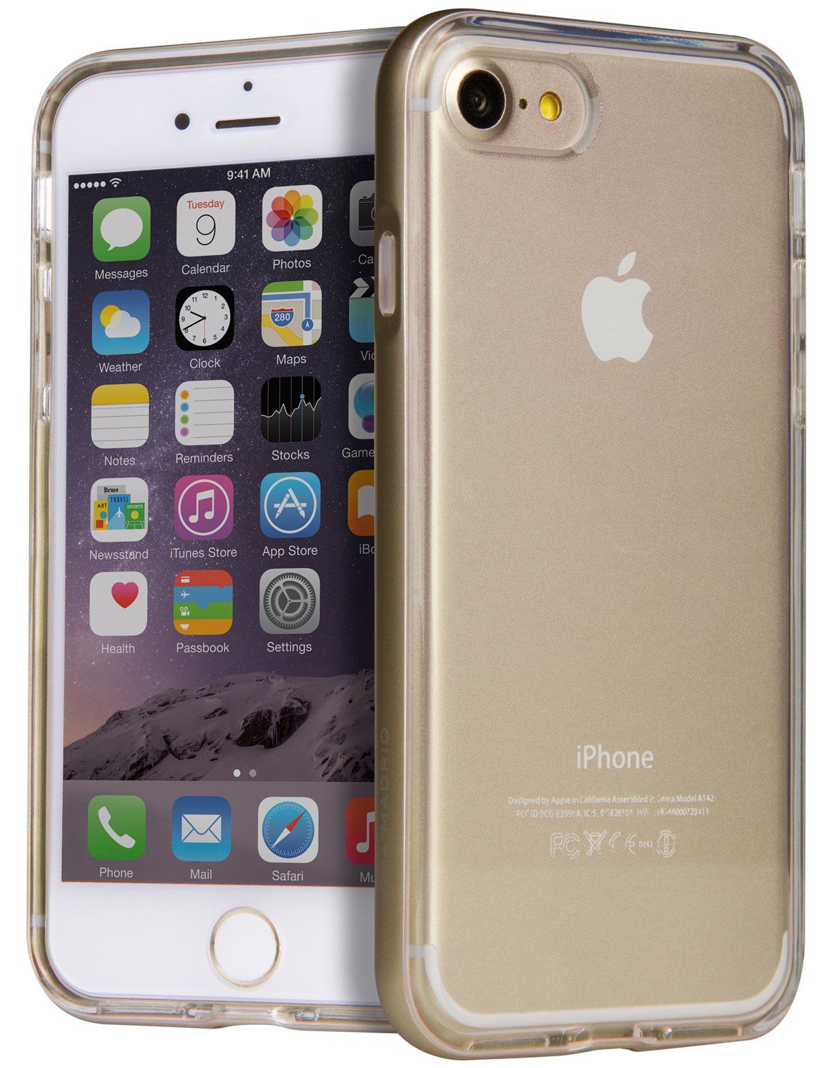 Чехол VIVA iPhone 7 Plus Airefit Borde Case TPU Gold, картинка 2