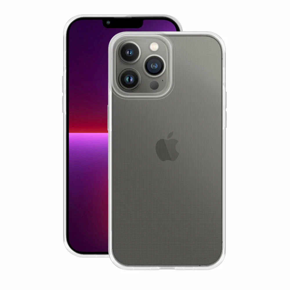 Чехол iPhone 13 Pro Max прозрачный силиконовый