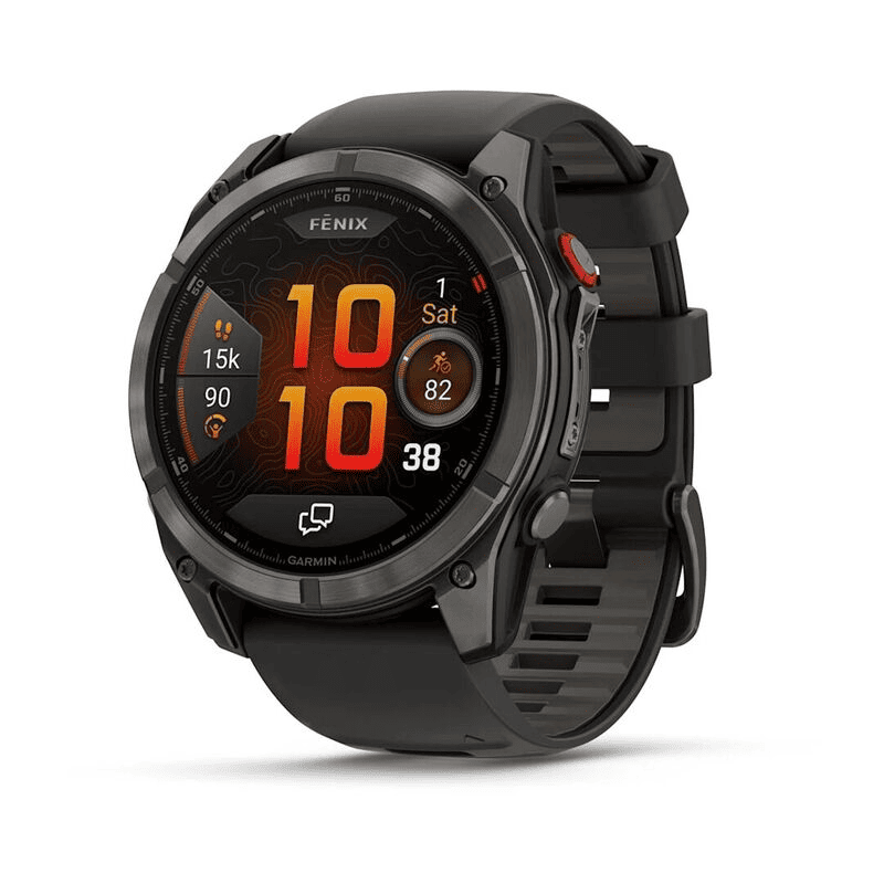 Умные часы Garmin Fenix 8 Pro 47mm Amoled/Sapphire Carbon Grey Titanium Black/Pebble Gray Band, картинка 1