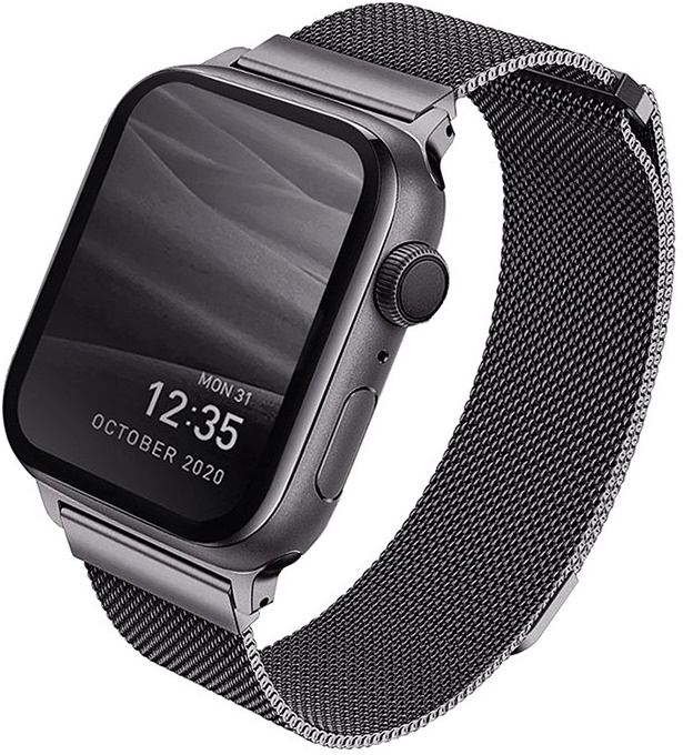Ремешок из нержавеющей стали Uniq для Apple Watch All series 42/44mm Dante Strap Mesh Steel Graphite