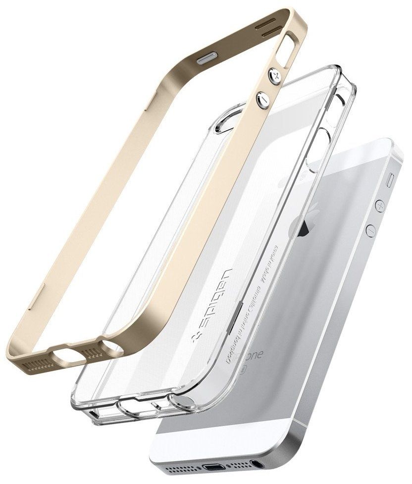 Чехол SGP  iPhone 5/5S Neo Hybrid Crystal -  Gold, слайд 4
