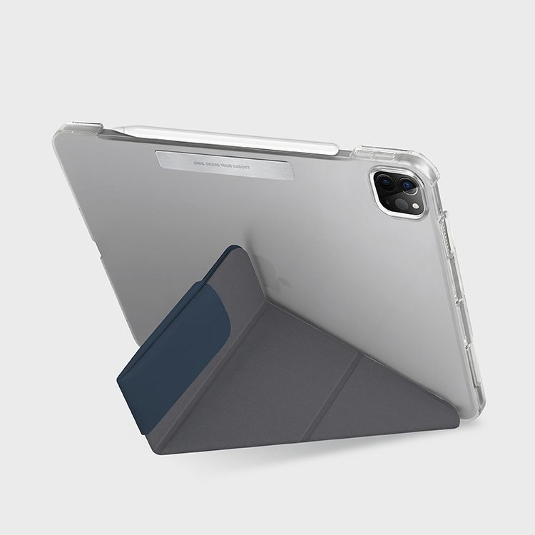 Чехол UNIQ Camden Protect and Charge Apple Pencil для iPad Pro 11 / Air 4 (2018-2022), синий, картинка 3