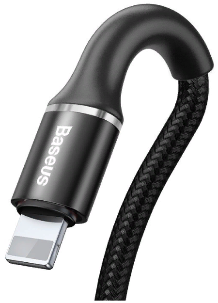Кабель BASEUS Halo Data USB Lightning Cable 1.5A 2.0m Черный, картинка 2
