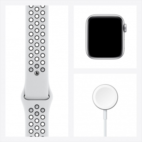 Часы Apple Watch Nike Series 6 GPS 40mm Silver Aluminum Case with Nike Sport Band (Серебристый/Чистая платина/Черный) (M00T3RU/A), слайд 7
