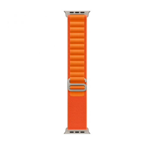 Apple Watch Ultra GPS + Cellular, 49 мм, Titanium, ремешок Alpine оранжевого цвета, картинка 3