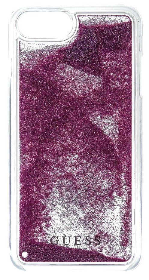 Чехол Guess iPhone 7 Liquid Glitter Hard  Rose Gold