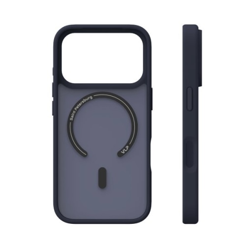 Чехол для iPhone 17 Pro Max VLP Lite Bloom Case c MagSafe, темно-синий, картинка 4