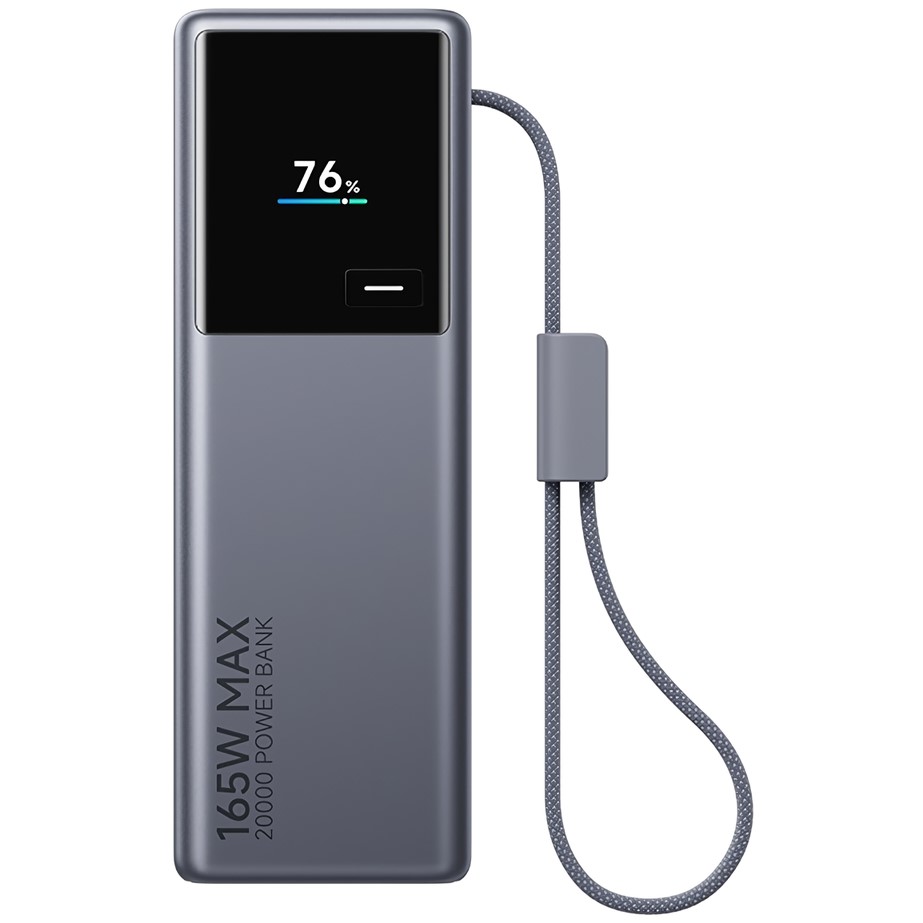 Внешний аккумулятор Xiaomi Power Bank with Built-in Cable 20000mAh 165W Black