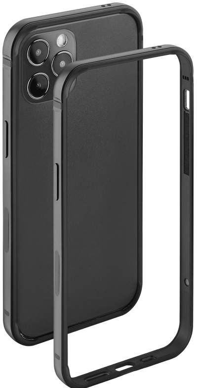 Бампер алюминиевый Deppa для iPhone 12 Pro Max Черный, слайд 1