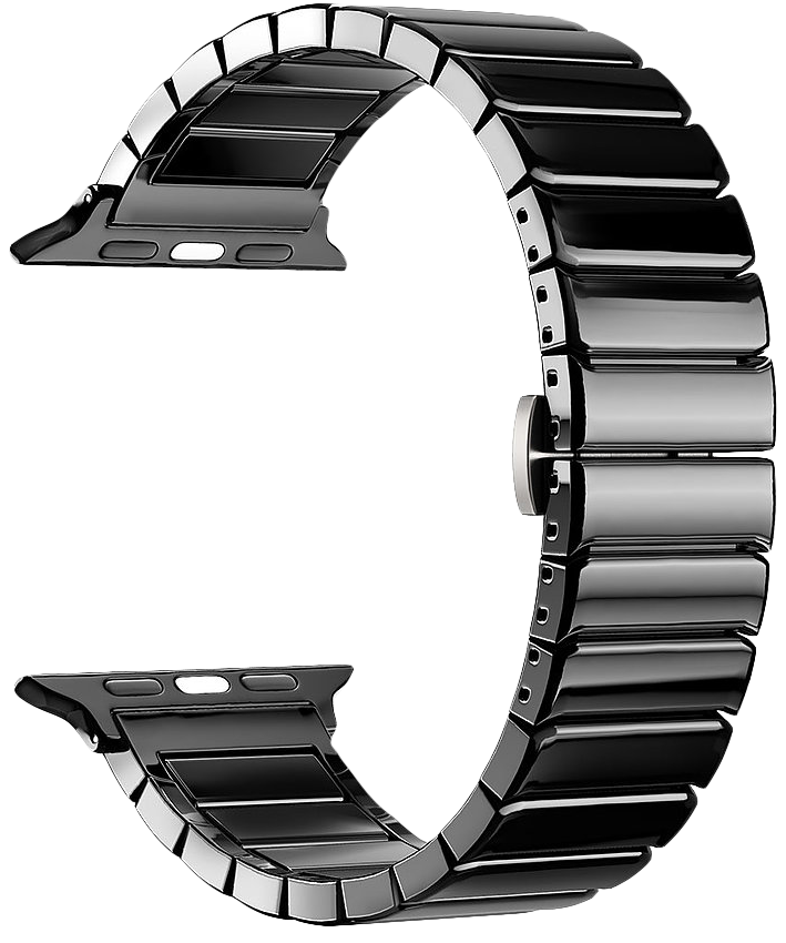 Ремешок керамический Deppa для Apple Watch 38/40mm Черный
