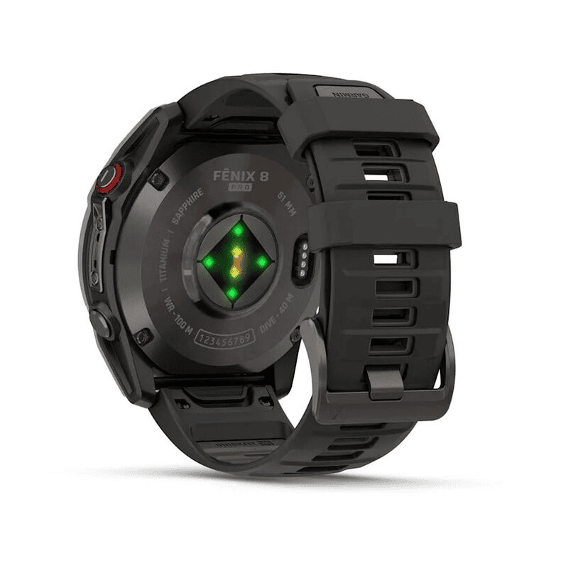 Умные часы Garmin Fenix 8 Pro 51mm  Amoled/Sapphire Carbon Grey Titanium Black/Pebble Gray Band, картинка 2
