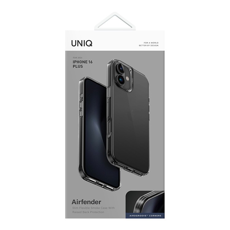 Чехол для iPhone 16 UNIQ AirFender Grey Tinted, картинка 4