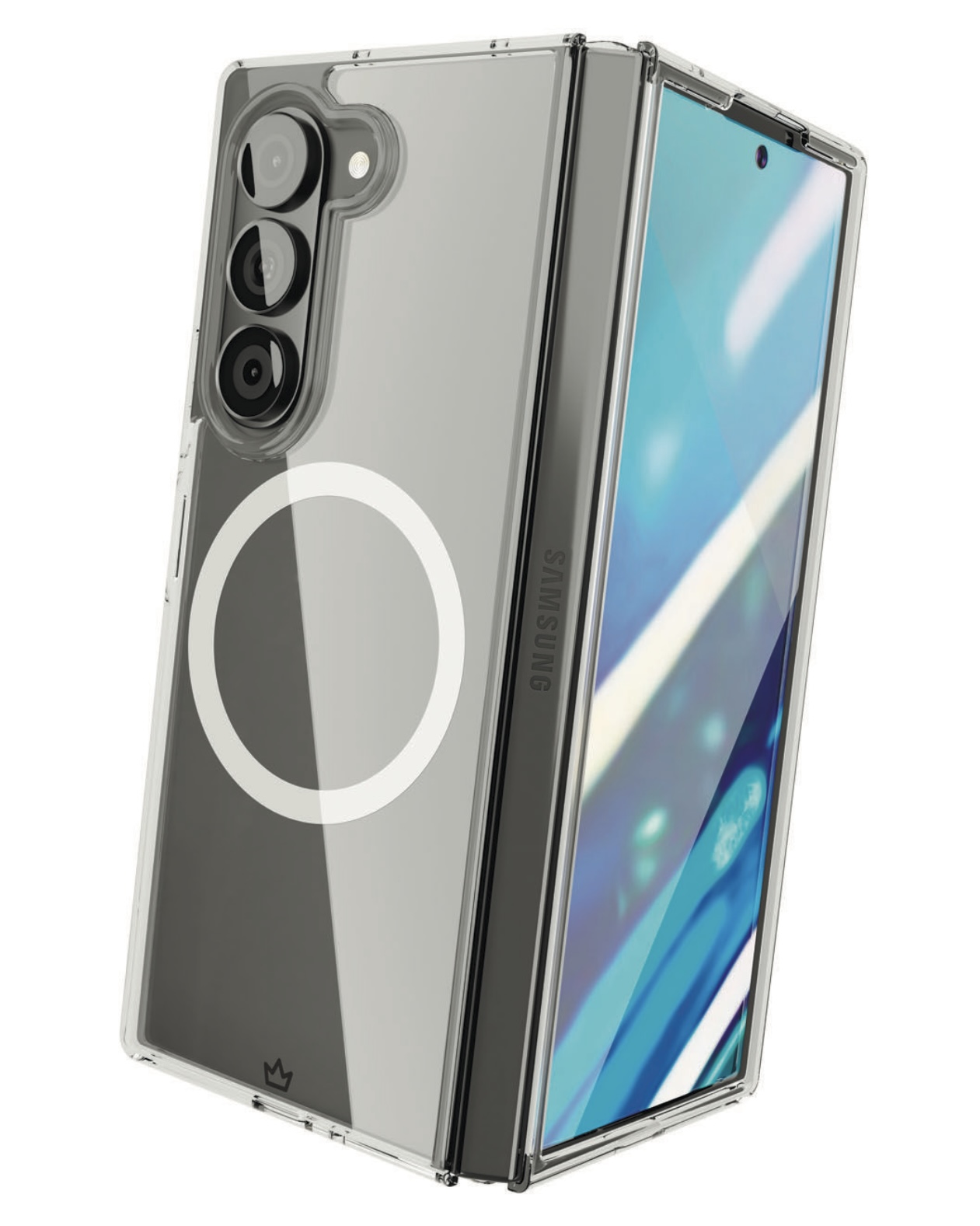 Чехол для Samsung Z Fold6 VLP Flex Case, прозрачный, картинка 3