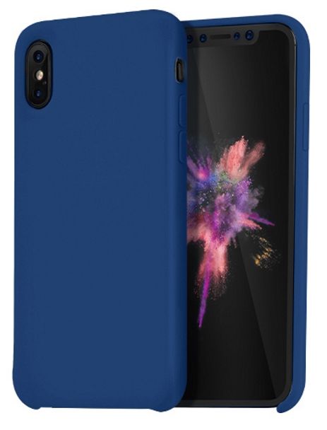 Чехол HOCO iPhone X Silicone Case Navy Blue