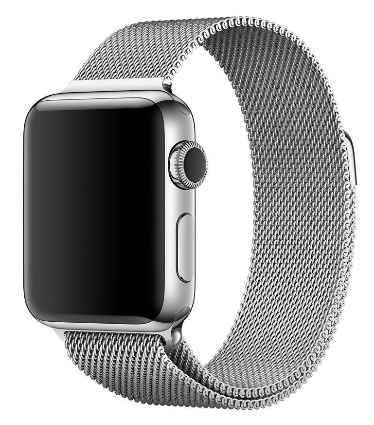 Ремешок для Apple Watch 42/44mm Milanese Silver, картинка 2