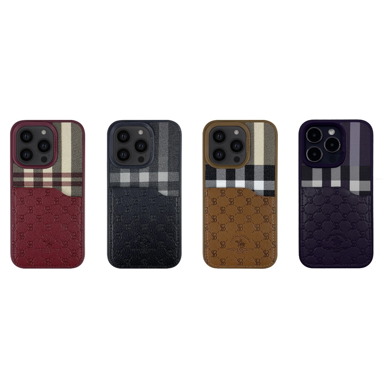 Чехол для iPhone 14 Pro Santa Barbara Polo for Card, фиолетовый, картинка 3