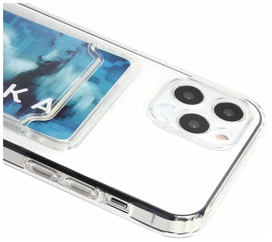 Чехол прозрачный Card Case для iPhone 12 Pro Max, картинка 2