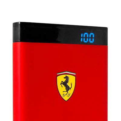 Внешний аккумулятор Ferrari Portable Battery Charger 12000 mAh LED - Red, картинка 4