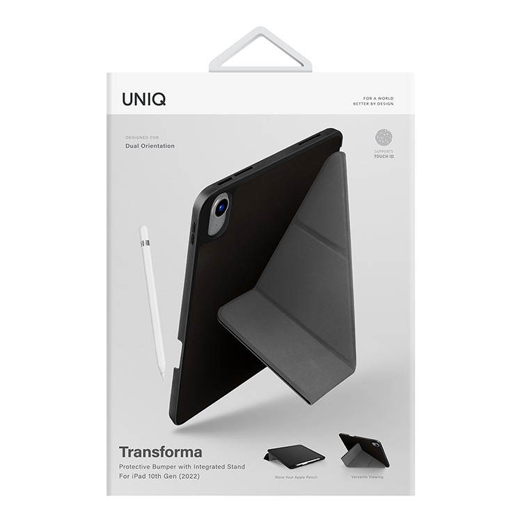 Чехол UNIQ Transforma Dual Orientation для iPad 10.9 (2022), черный, картинка 4