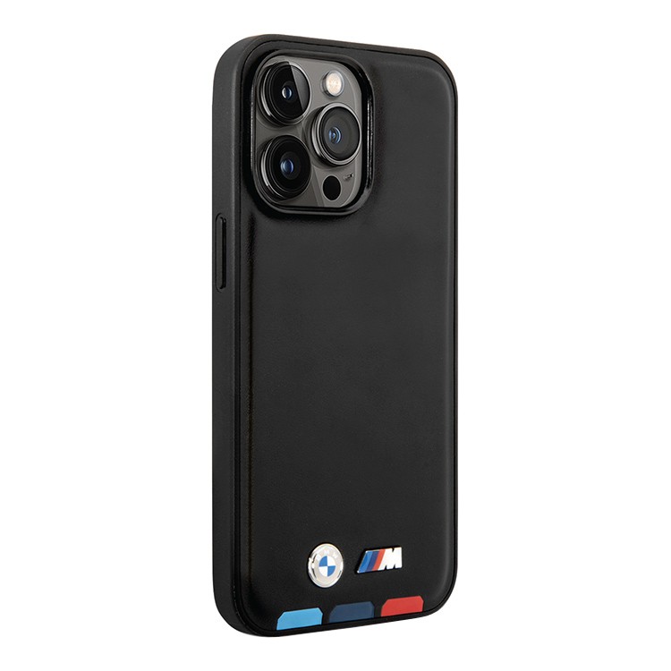 Чехол для iPhone 15 Pro Max BMW M HC PU Hot Stamp Tricolor , картинка 2