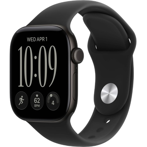 Apple Watch Series 12 GPS 46mm, Black Aluminum Case Black Sport Band