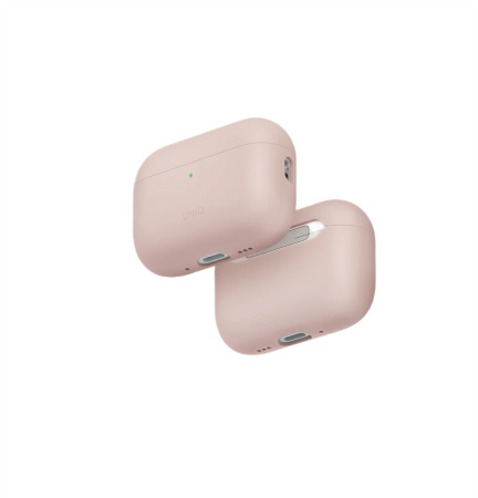 Чехол для AirPods Pro 3 UNIQ Lino Pink, картинка 1