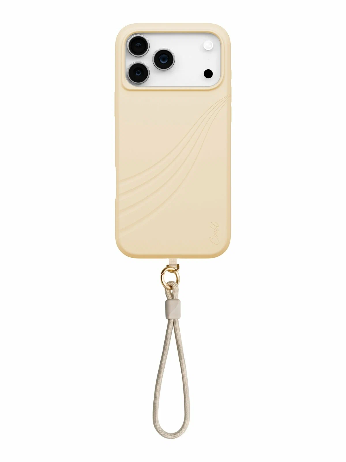 Чехол для iPhone 17 Pro Max UNIQ COEHL Strap Serina Milk Sand (MagSafe)  , картинка 1