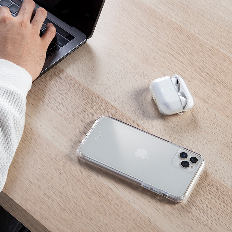 Чехол для AirPods Pro 2 UNIQ Glase Clear, картинка 5