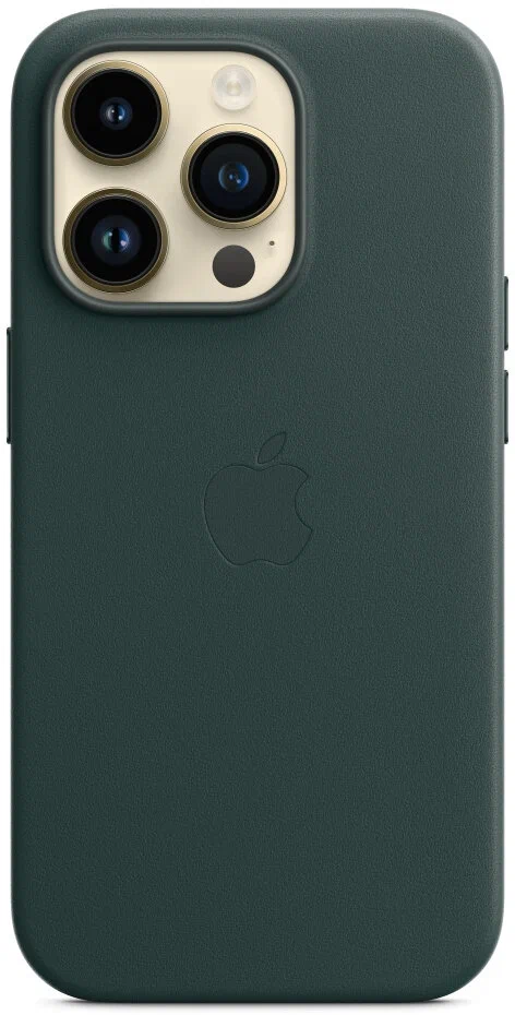 Чехол для iPhone 14 ProMax Leather Case Forest Green Original, картинка 4