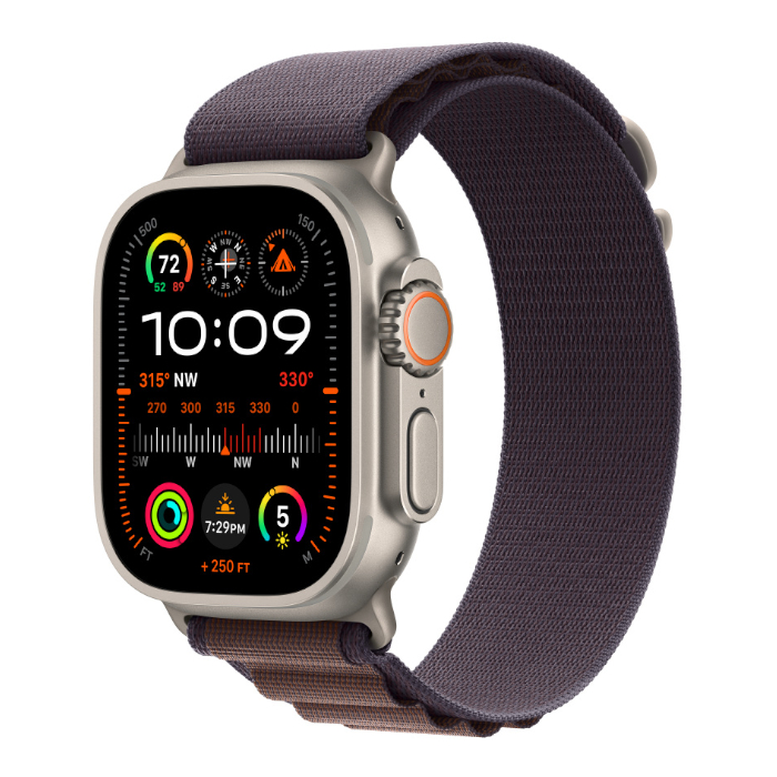 Ремешок для Apple Watch 42/44/45/49mm Alpine Loop, индиго, картинка 1