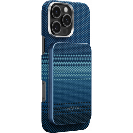 Внешний аккумулятор PITAKA Aramid Fiber Magnetic Power Bank Qi2 MagSafe, Moornise, 5000 mAh, картинка 7