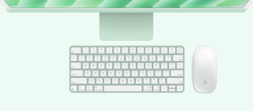 Моноблок Apple iMac 24" (2024) Retina 4,5K MD2Q4 Green (M4 10Core CPU, 10Core GPU/24Gb/512SSD), картинка 4