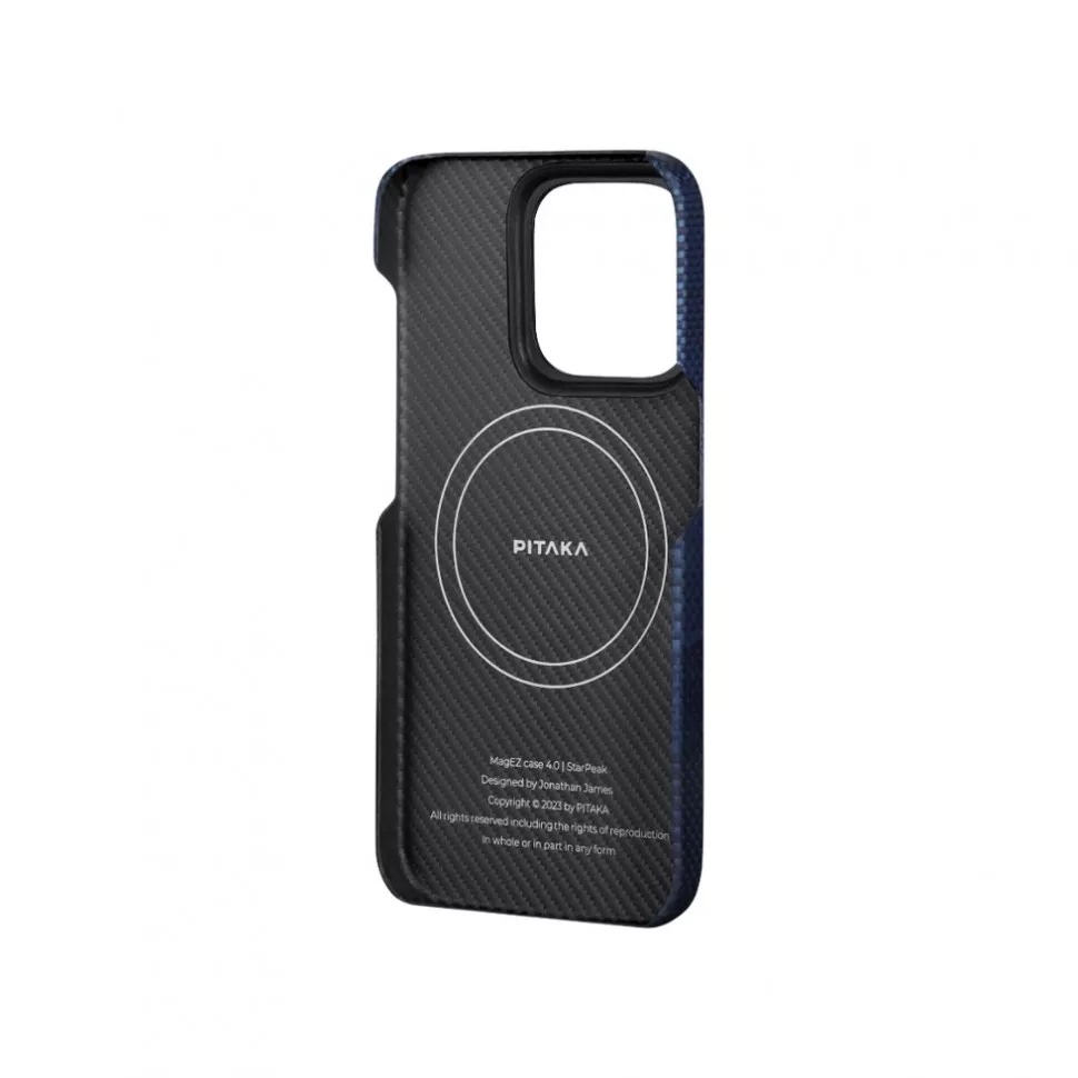 Чехол PITAKKA MagEZ Case 4 1500D для iPhone 15 Pro Max, кевлар, Over the horizon, картинка 5