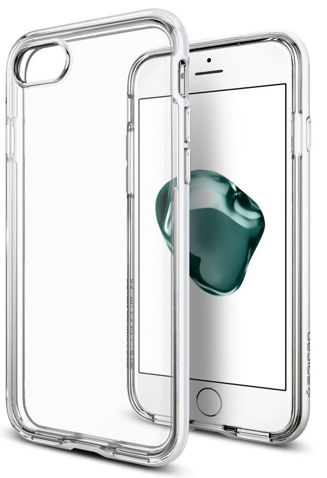 Чехол SGP iPhone 7 Neo Hybrid Crystal Jet White, картинка 1