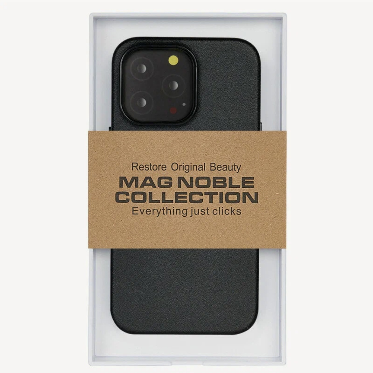 Чехол для iPhone 14 Pro Protection Case Color MagSafe, черный, картинка 1