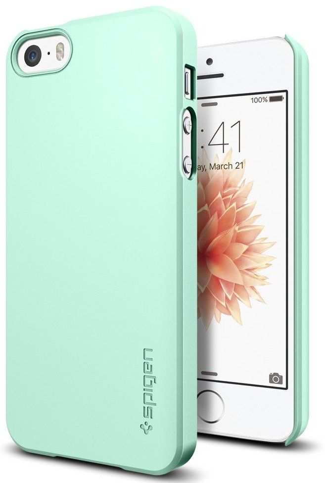 Чехол SGP  iPhone 5S/SE Thin Fit Mint, картинка 1