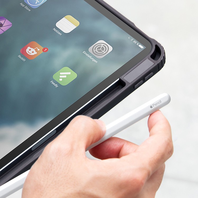 Чехол UNIQ Moven Shock Armor для iPad 10.2 (2021), темно-серый, картинка 5