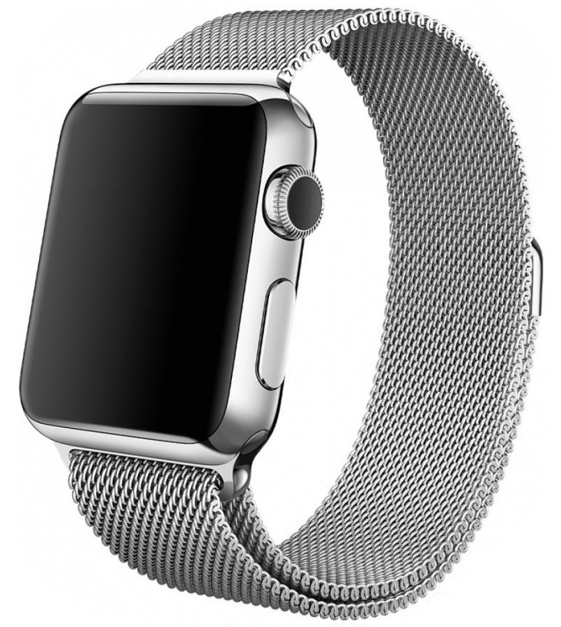 Ремешок для Apple Watch 38/40mm Milanese Silver, картинка 2