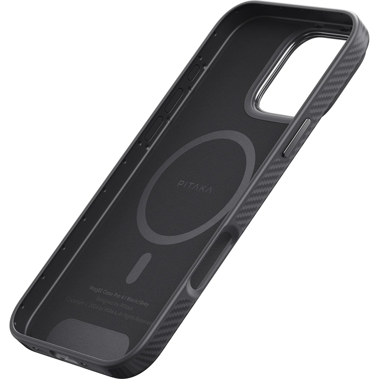 Чехол PITAKKA для iPhone 16 Pro Max Military-Grade Protective Case Black, картинка 2