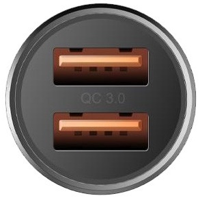 Автомобильное ЗУ EnergEA АЗУ Mini Drive 2 USB QC3.0 24W Aluminium Gunmetal, картинка 4