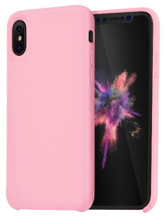 Чехол HOCO iPhone X Silicone Case Rose Pink, картинка 1